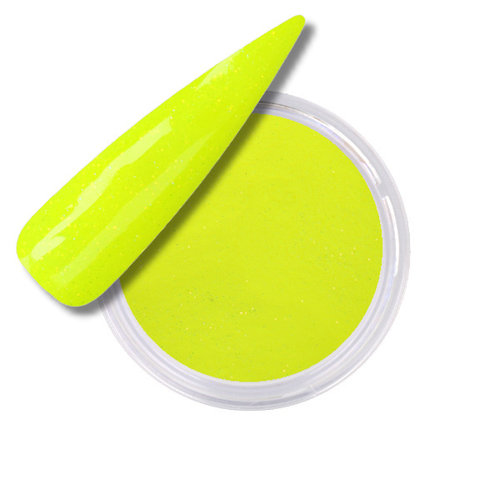 Acrylic Powder Neon Yellow Glitter