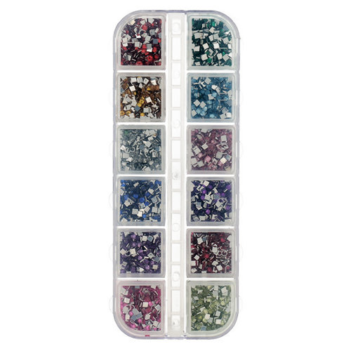 Nailart Box Square Mix Colors