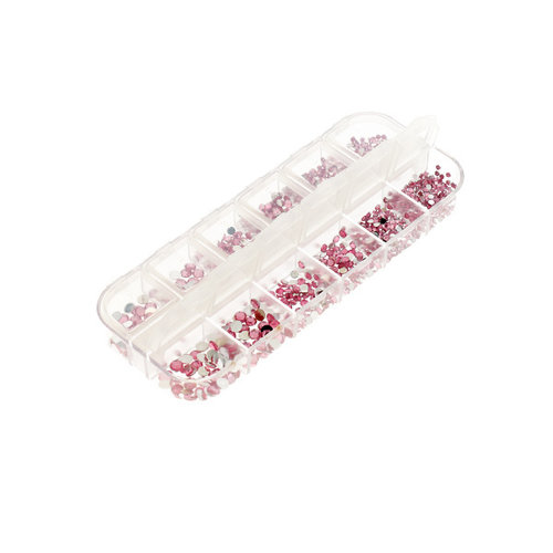 Box Strass Rose 2-5mm