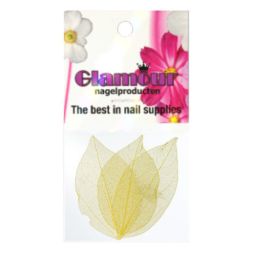 Nailart Leaf Yellow