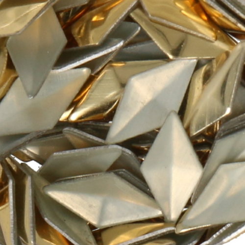 Metallic Studs Gold Diamond