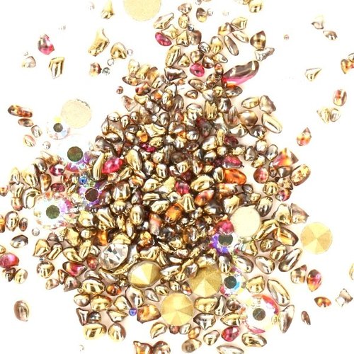 Crystal Mix Gold/Brown