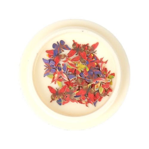 3D Butterfly Inlay Red