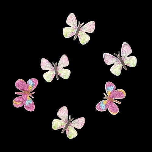 3D Butterfly Inlay Light Pink