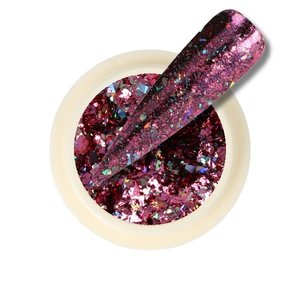 Galaxy Chrome Flakes Fuchsia