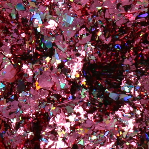 Galaxy Chrome Flakes Fuchsia