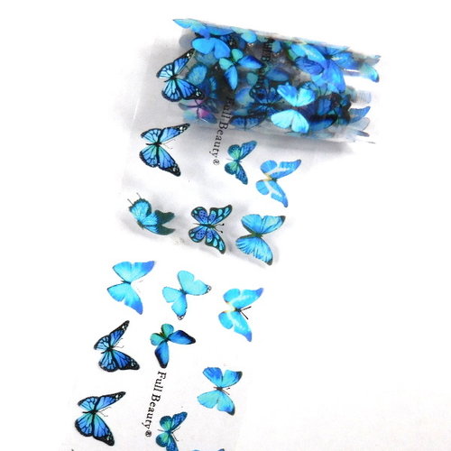 Transfer Foil Blue Butterfly