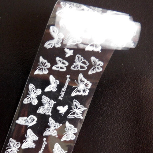 Transfer Foil White Butterfly Transfer Foil White Butterfly