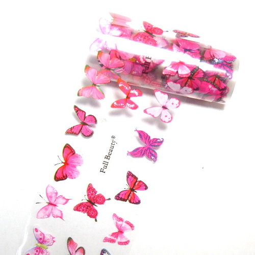 Transfer Foil Pink Butterfly