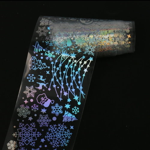 Transfer Foil Holographic Snowflakes