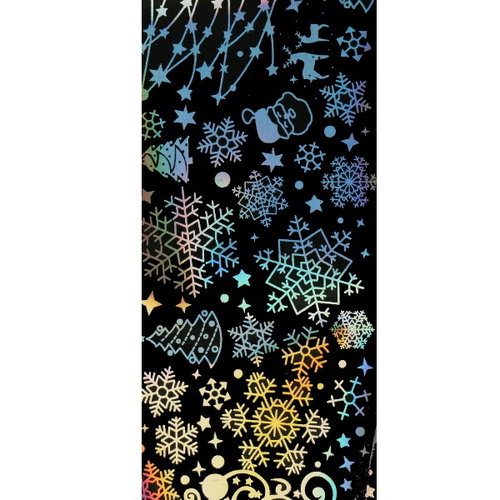 Transfer Foil Holographic Snowflakes