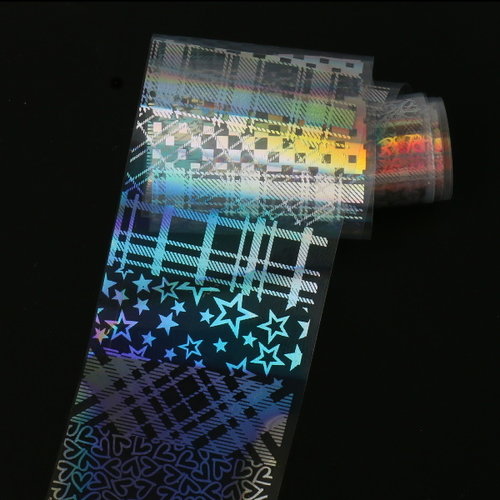 Transfer Foil Holographic Gingham