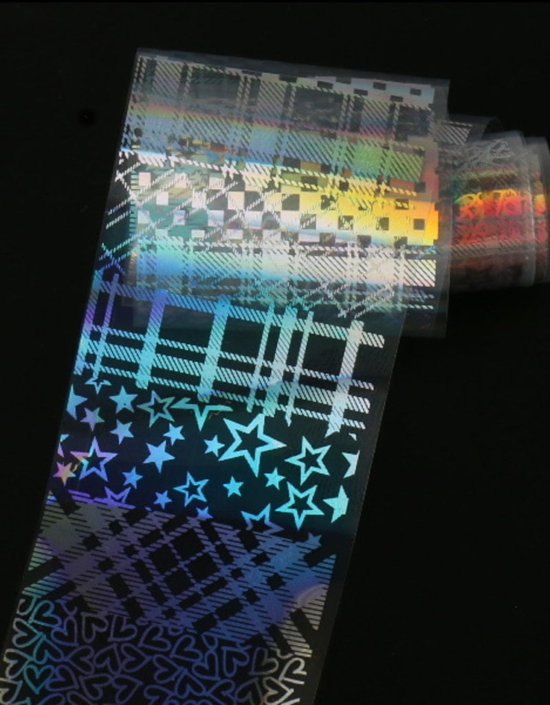 Transferfolie Holographic Gingham