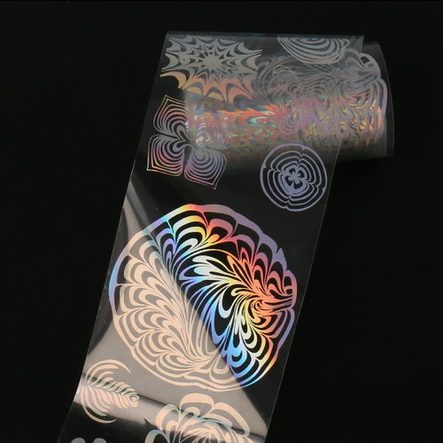 Transfer Foil Holographic Flower