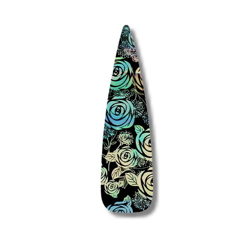 Transferfolie Holographic Flower Field FR-086