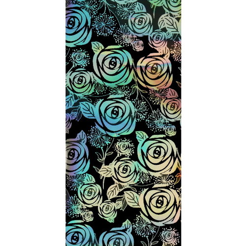 Transferfolie Holographic Flower Field FR-086