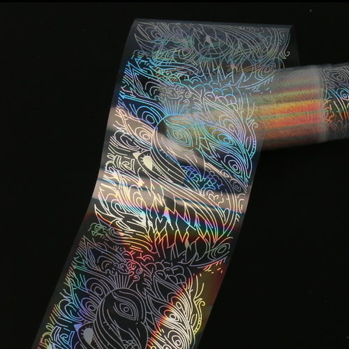 Transfer Foil Holographic Peacock