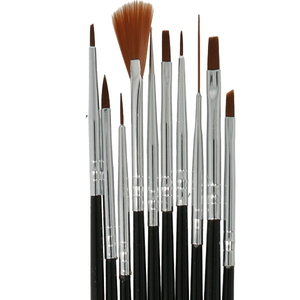 Brush Set Black 10pcs