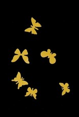 3D Butterfly Wood Yellow