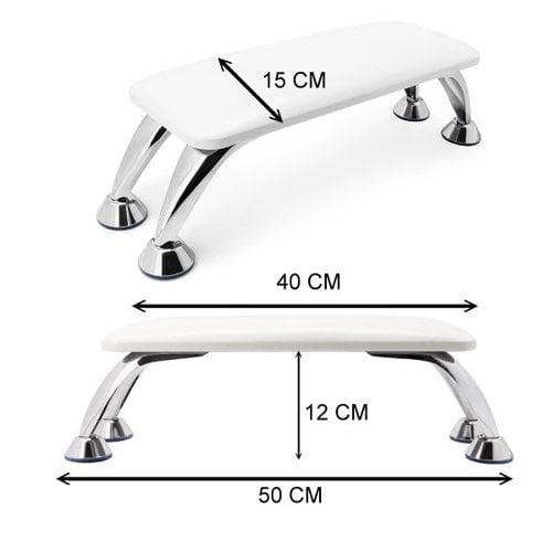 Armrest White Chrome