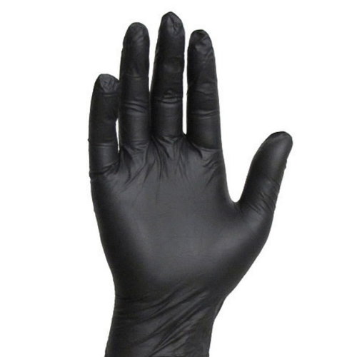 Nitrile Gloves Black S 100 pcs