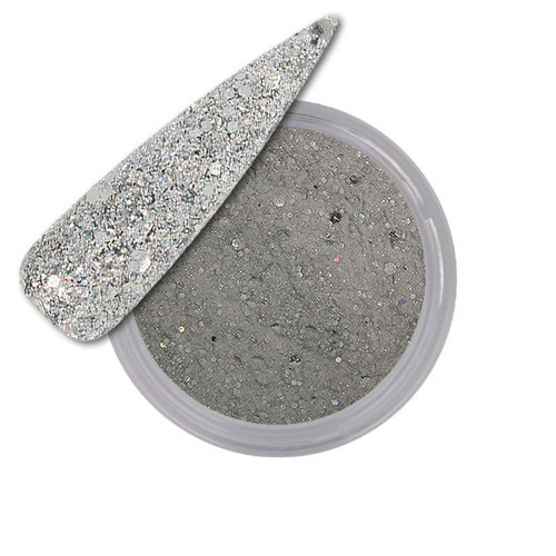 Acrylic Powder Glitter Silver Goddess