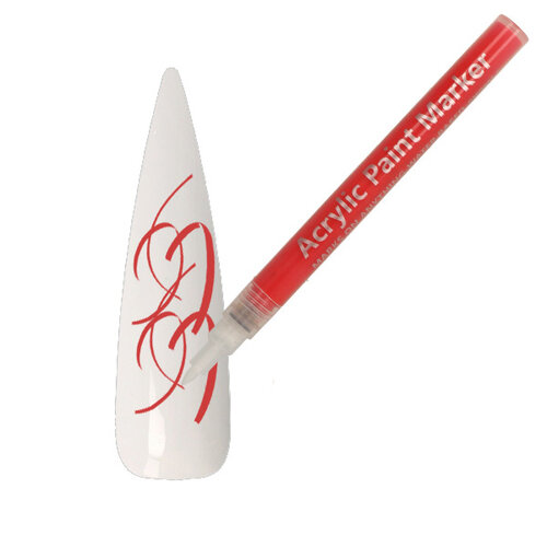 Acrylic Nailart Pen Red