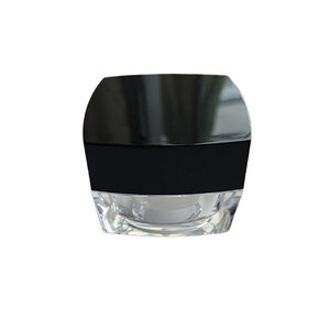 Glass Jar Black Lid