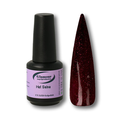 Gel On Glitter Hot Salsa Gel On Glitter Hot Salsa