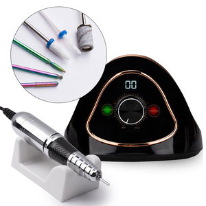 Nail Drill  Classy Black + Drill Bit Set