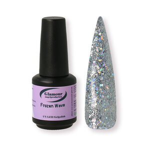 Gel On Glitter Frozen Wave