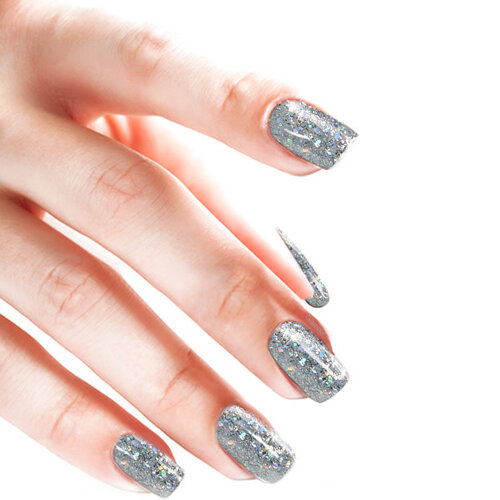 Gel On Glitter Frozen Wave