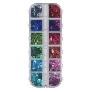 Inlay Holographic Hearts