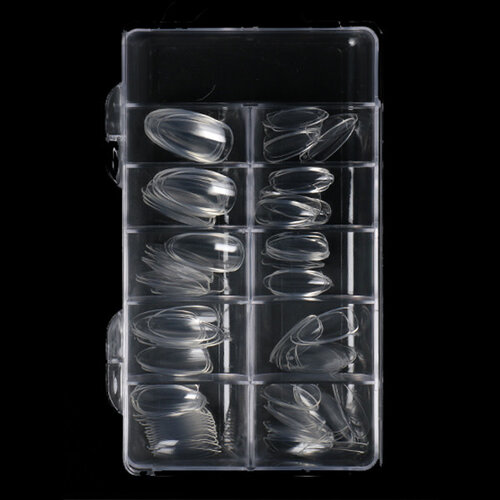 Full Cover Short Almond Tips 100 pcs