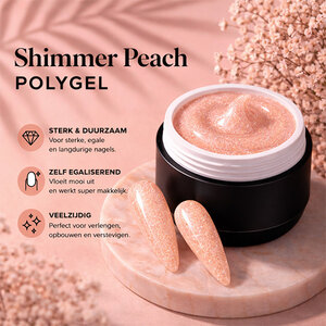 Polygel Shimmer Peach