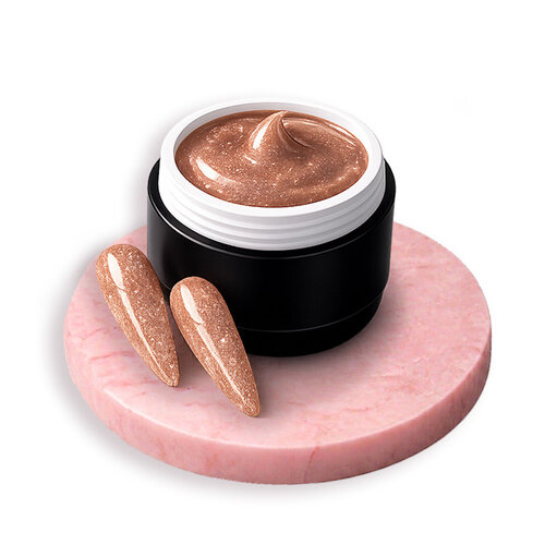 Polygel Brownie Nude Glitter