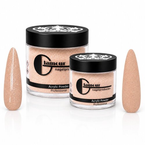 Acrylpoeder Cover Glitter Dreamy Peach
