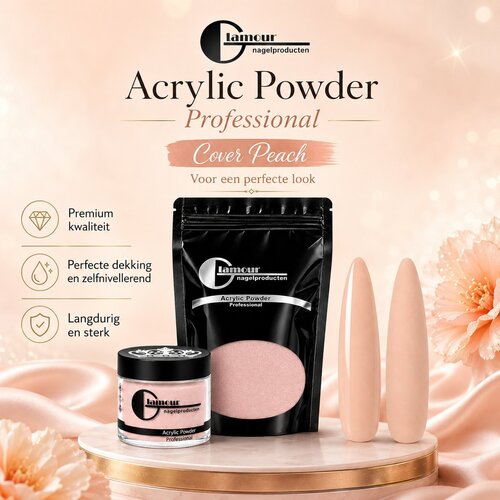 Acrylic Powder Quick Cover Peach