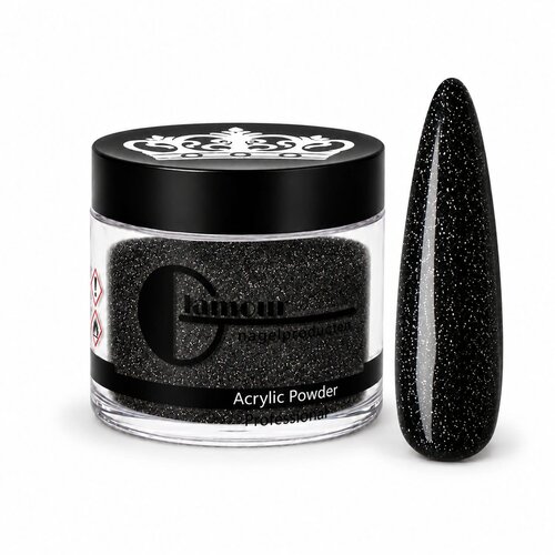 Polvo Acrílico Hollywood Glitter Black Diamonds Polvo Acrílico Hollywood Glitter Black Diamonds