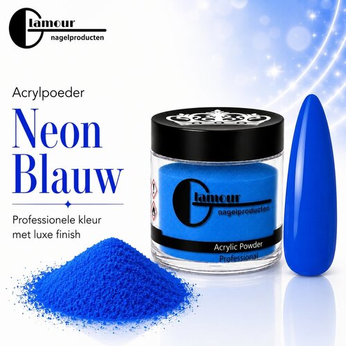 Acrylpoeder Neon Blauw