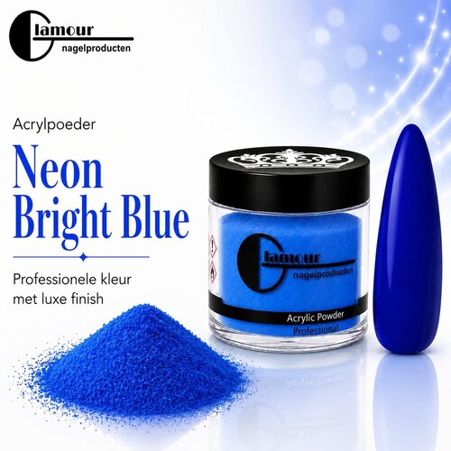 Polvo Acrílico Neon Bright Blue Polvo Acrílico Neon Bright Blue