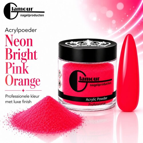 Acrylpoeder Neon Bright Pink Orange Acrylpoeder Neon Bright Pink Orange