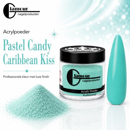 Acrylic Powder Pastel Candy Caribbean Kiss
