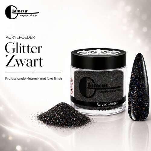 Poudre Acrylique Glitter Noir Poudre Acrylique Glitter Noir