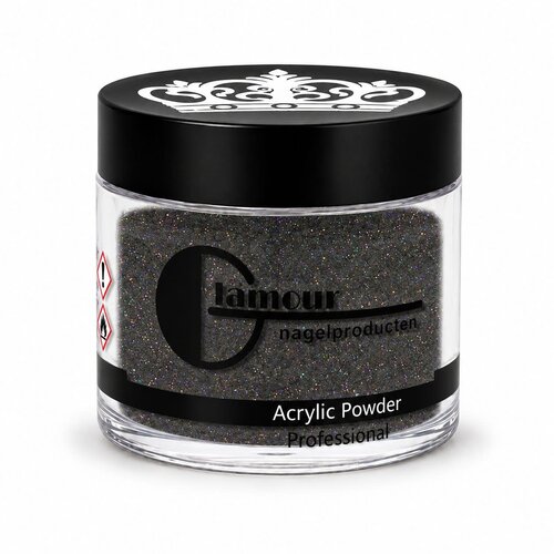 Poudre Acrylique Glitter Noir Poudre Acrylique Glitter Noir