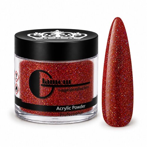 Acrylpoeder Glitter Steenrood Acrylpoeder Glitter Steenrood
