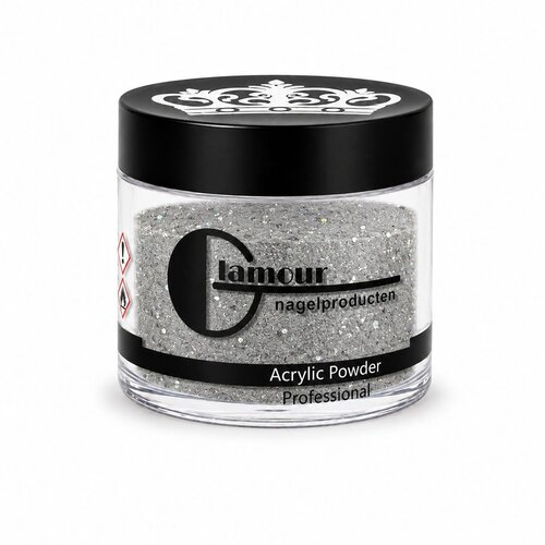 Acrylpoeder Glitter Silver Goddess