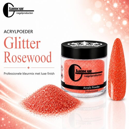 Acrylpoeder Glitter Rosewood