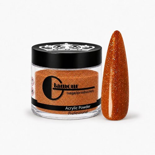 Polvo Acrílico Glitter Rose Copper