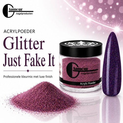Acrylpoeder Glitter Just Fake It Acrylpoeder Glitter Just Fake It